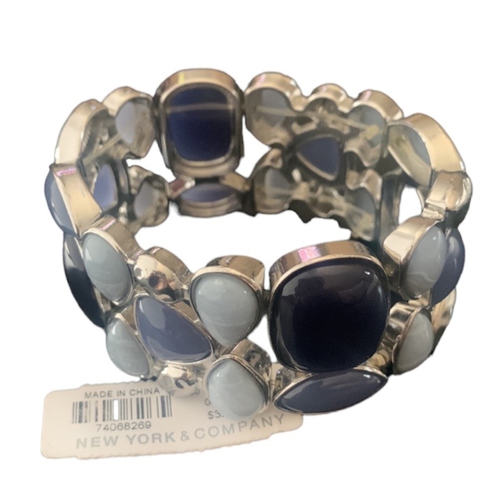 NY & Company Blue Silver Bracelet NWT